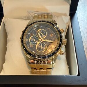 Gold Chronograph Men's Watch